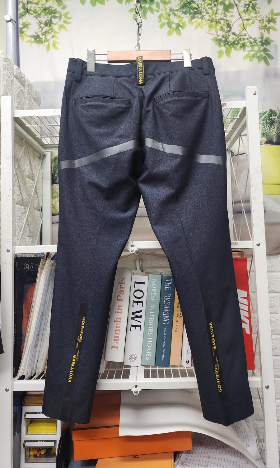 마크앤로나 남성골프바지 34 파이핑 기모 골프팬츠 봄가을용 MM47 상품이미지4