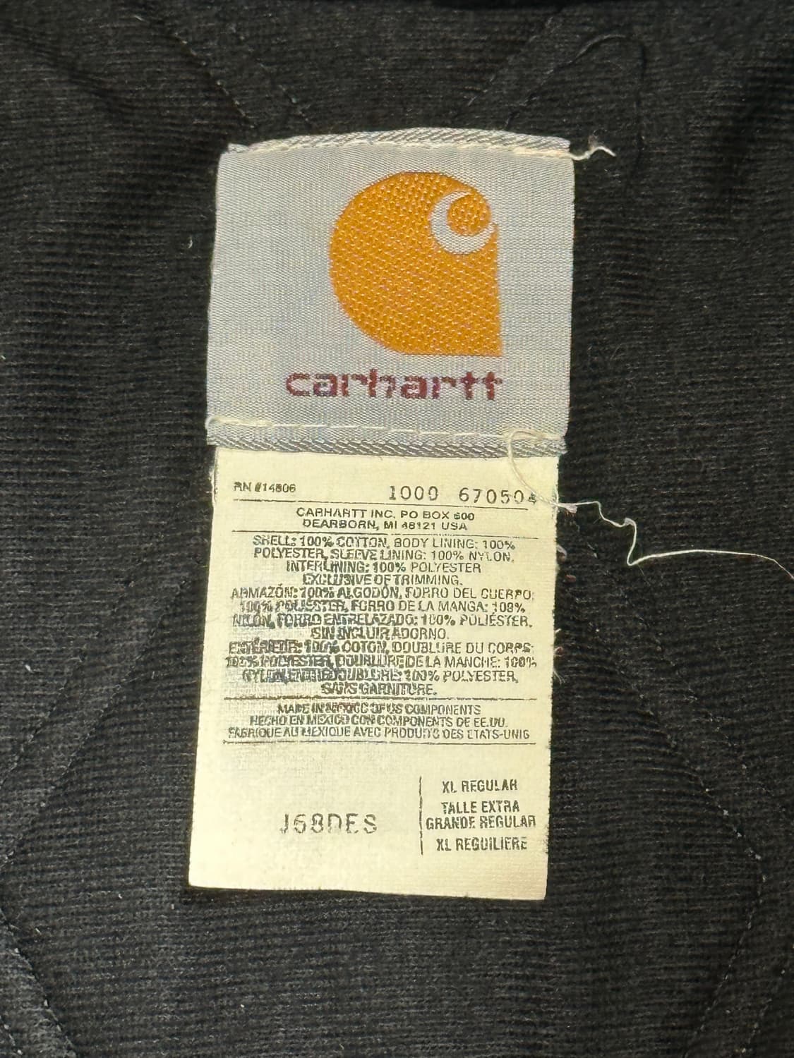 00's OG 칼하트 J68 액티브 자켓 칼하트 J130 DES 상품이미지9