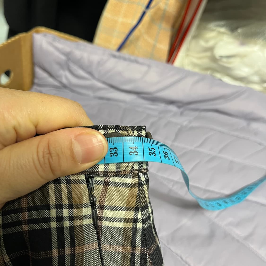 교복치마 짧치 체크치마 교복짧치 스커트 71 상품이미지4