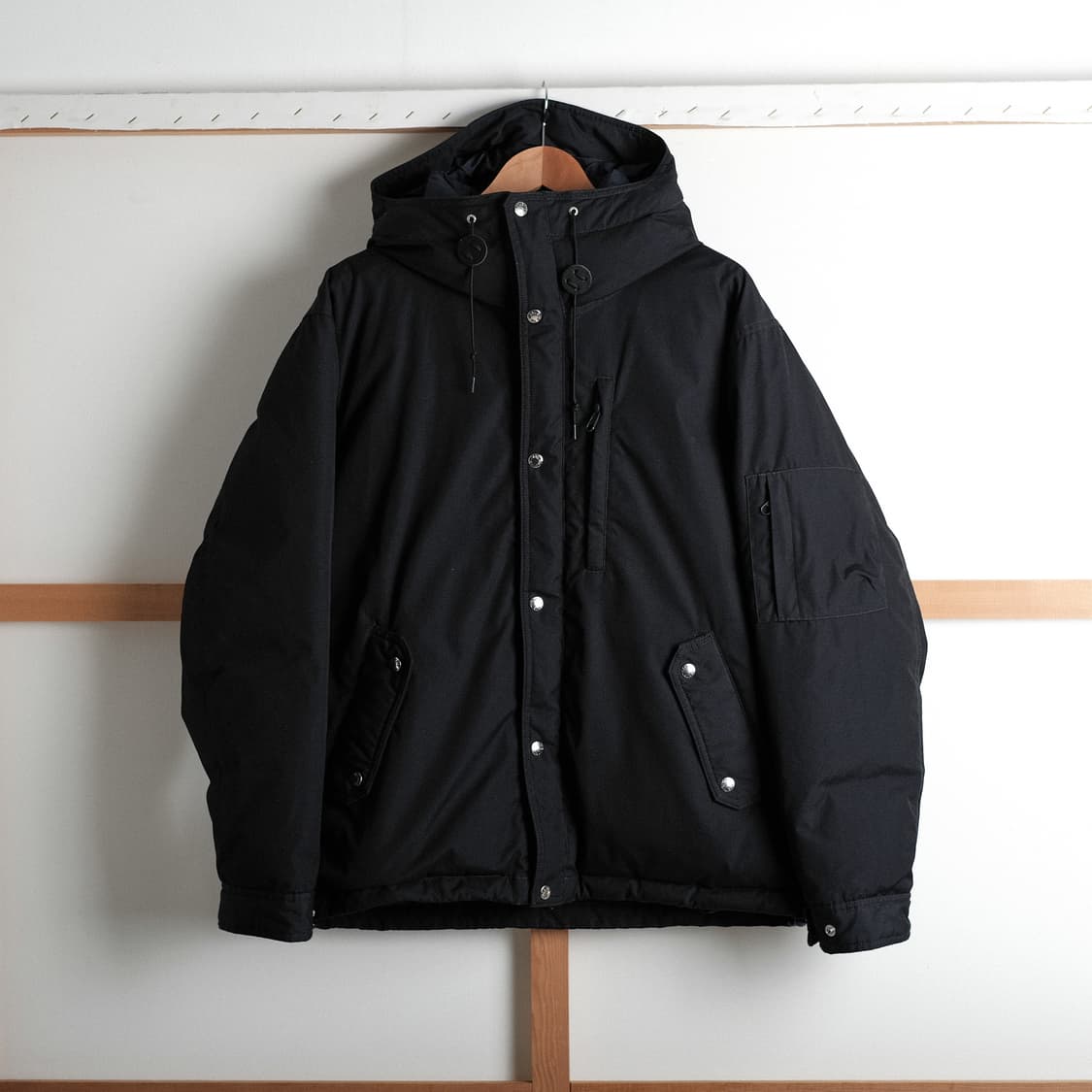 노스페이스 퍼플라벨 마운틴 숏 다운 자켓 블랙 XL사이즈 상품이미지3