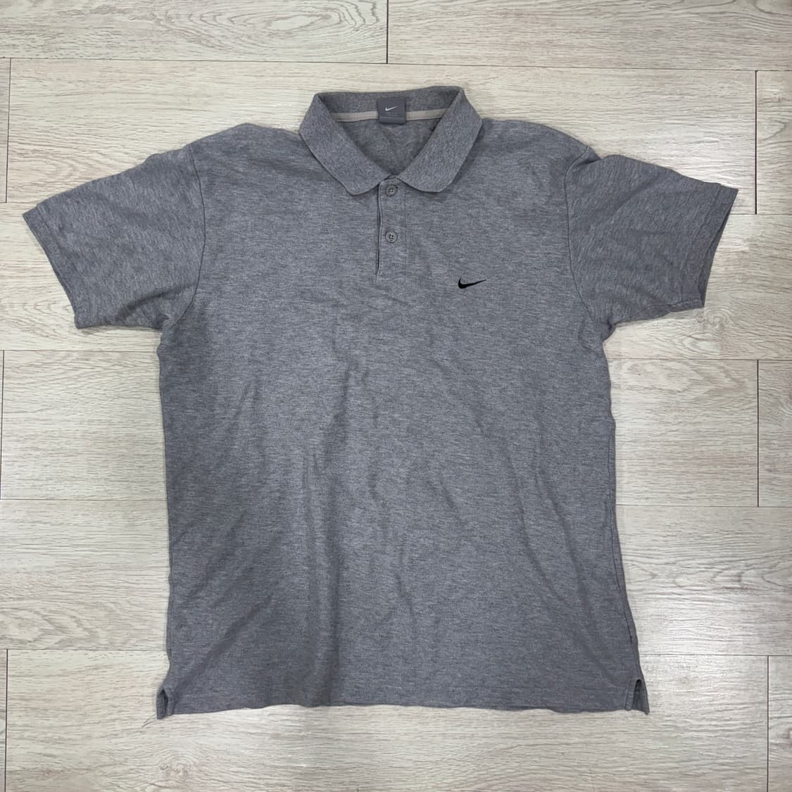 nike 나이키 스우시 회색 반팔 카라 티셔츠 상품이미지1