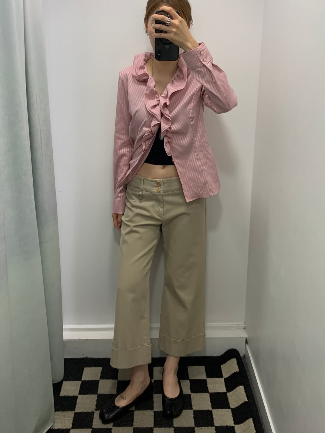 막스마라 7부 베이지 카프리 팬츠 상품이미지6