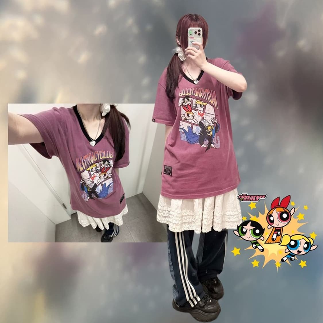 팬시클럽 파워퍼프걸 하프티 상품이미지1