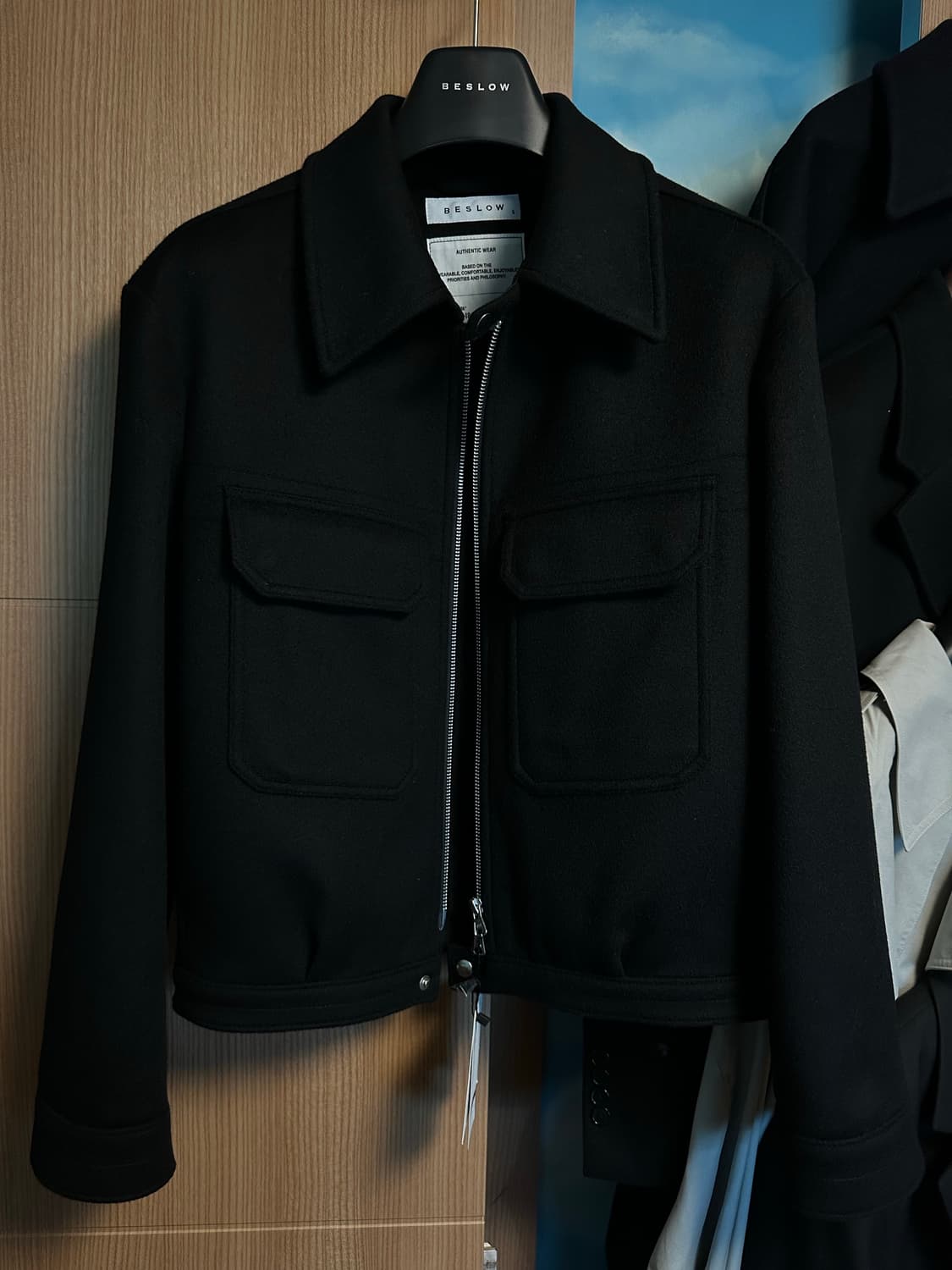 비슬로우 CASHMERE MILITARY ZIP-UP JACKET 상품이미지3