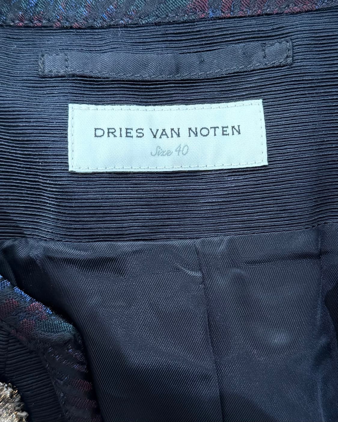 드리스 반 노튼 블랙 패더 골드게더링 자켓 상품이미지8