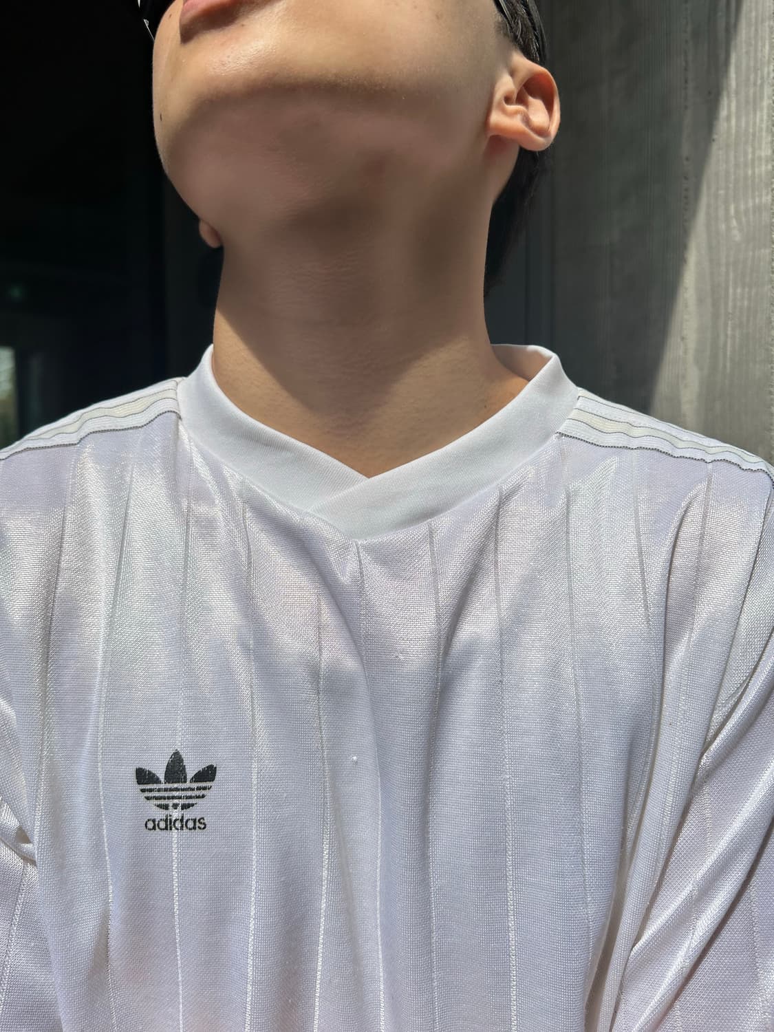 90‘s Adidas logo material line Topwear 상품이미지5
