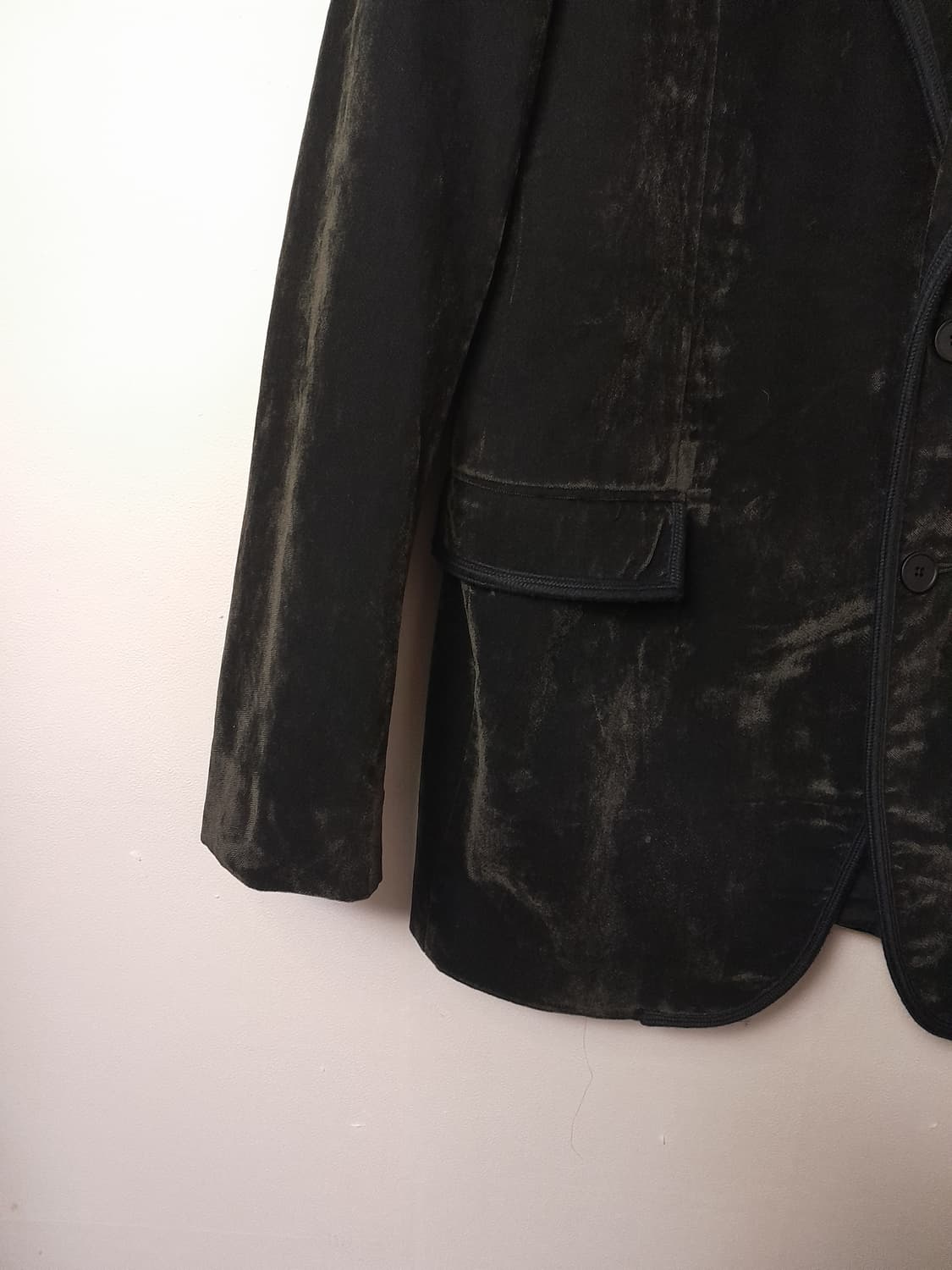 보테가베네타 다크그린 벨벳 블레이져 52/102 상품이미지4