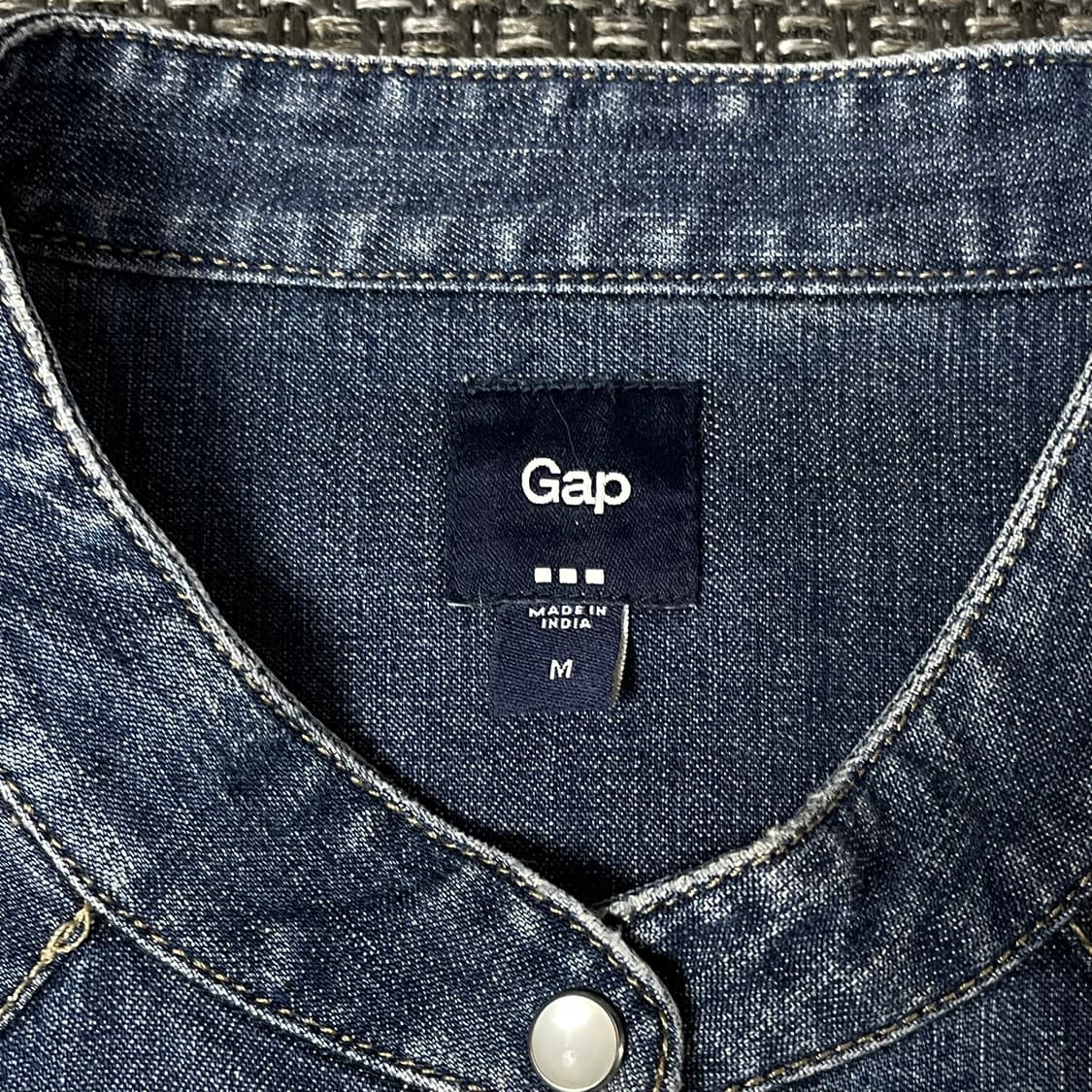 GAP 데님 투포켓 웨스턴 셔츠 M 상품이미지4