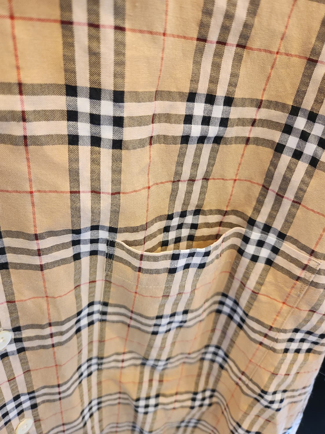 버버리 골프 체크 반팔 셔츠 상품이미지3