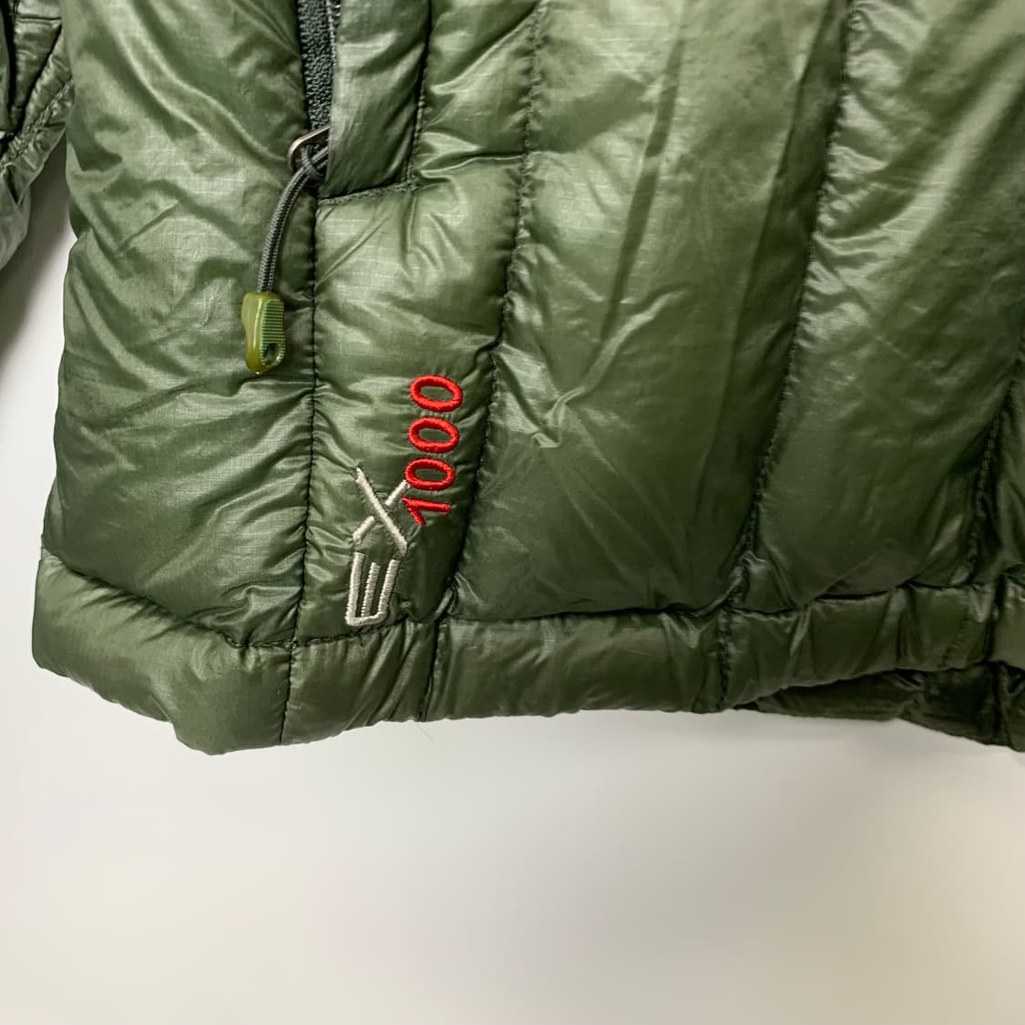 몽벨 플라즈마 ex1000 카키 경량 퀼팅 패딩 상품이미지4