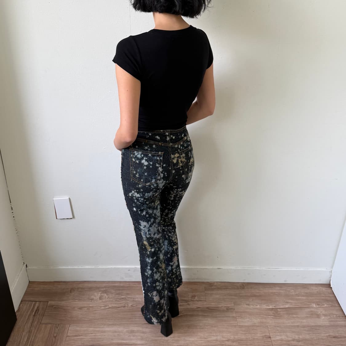 Japanese vtg 패치워크 데님진 상품이미지2