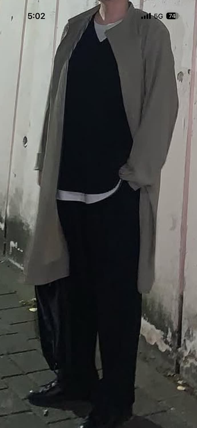 옴므플리세 트렌치 자켓 2사이즈 상품이미지5