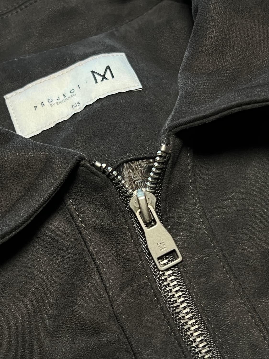 스웨이드 트러커 자켓 다크그레이 상품이미지3