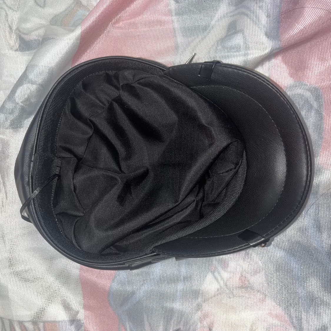 Punk Piercing Leather Cap Beret 상품이미지4