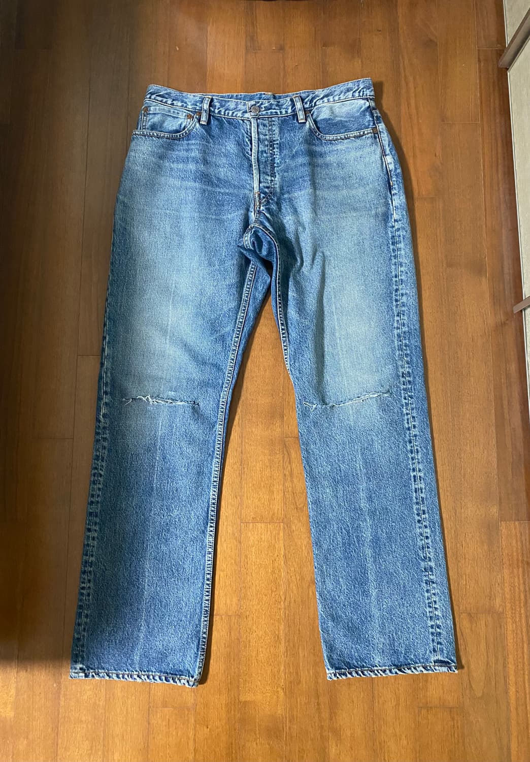 [34] 마인데님 유즈드 114 플레어 데님 팬츠 - 인디고 상품이미지1