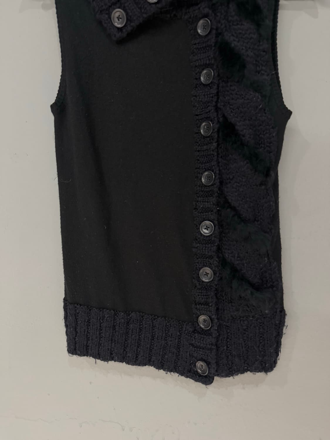 high-neck sideline button-up vest 상품이미지7