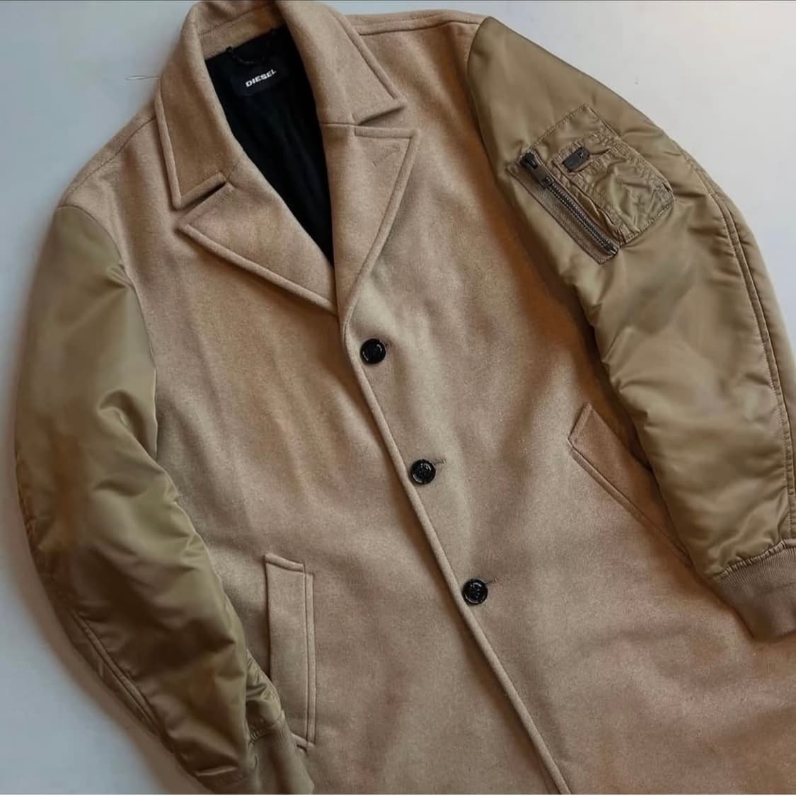 디젤 ma-1 카멜 코트 상품이미지4