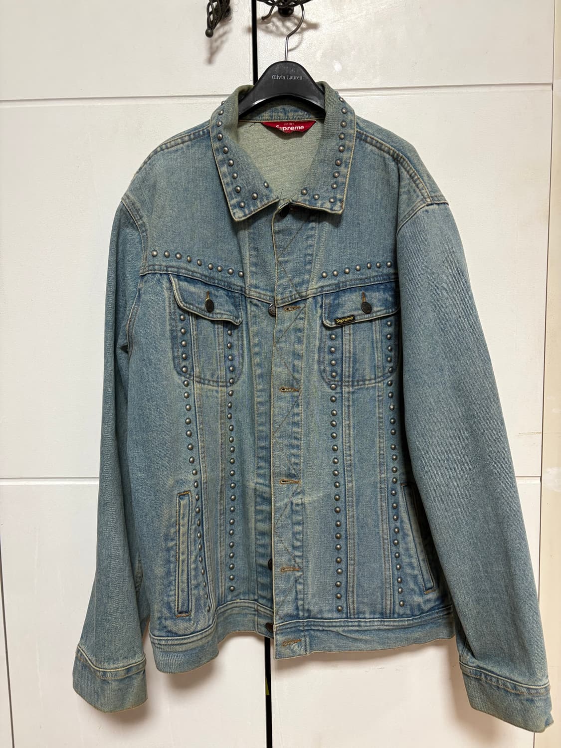 슈프림 17ss 연청 스터드 트러커 상품이미지1