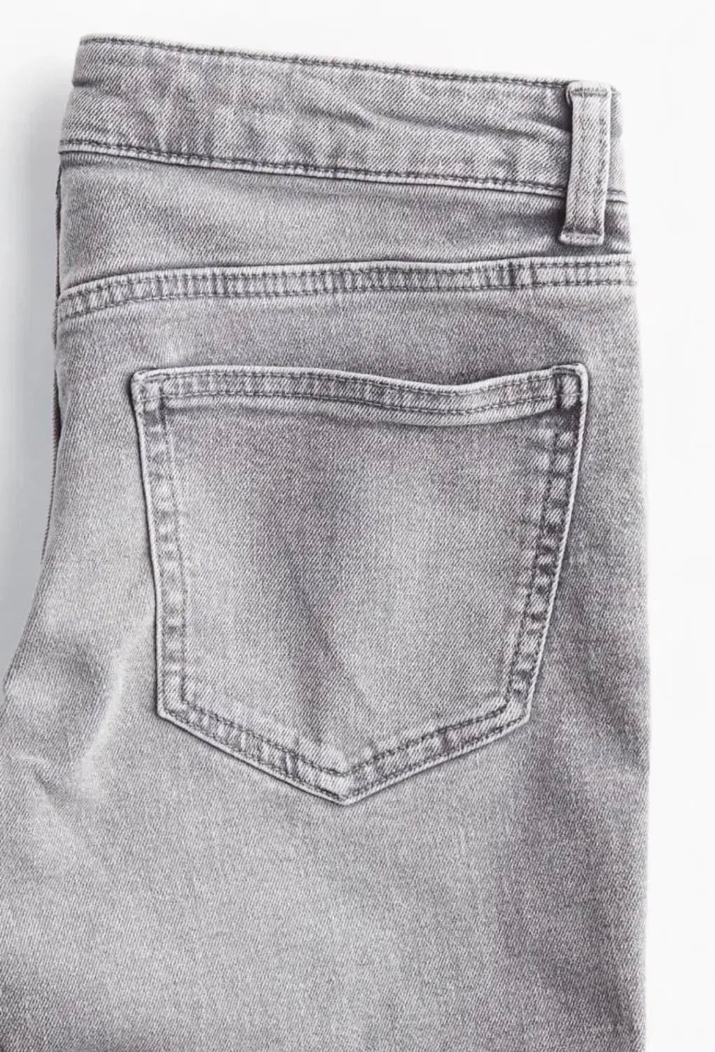 H&M로우웨스트 데님 그레이 플레어진 상품이미지4