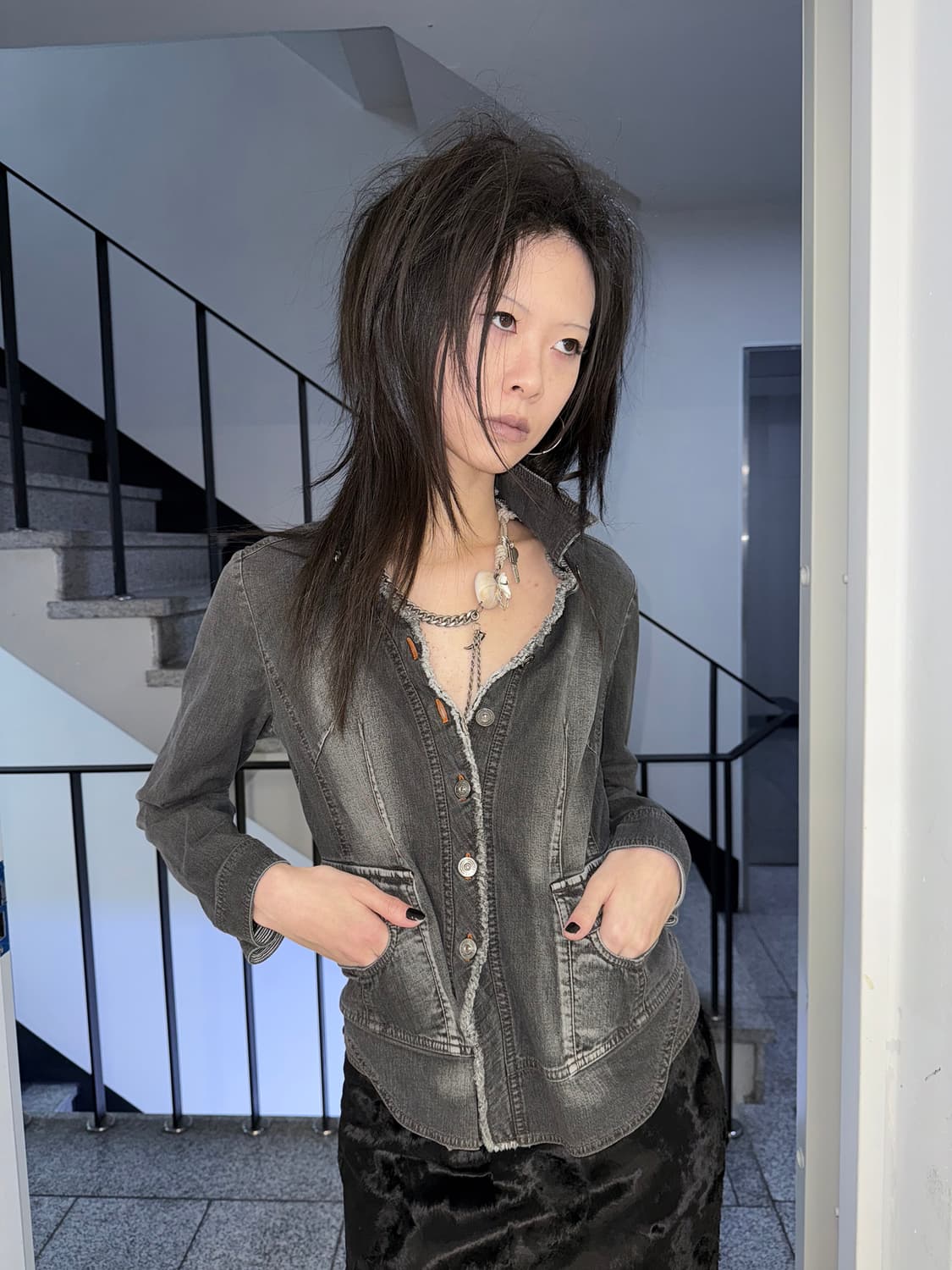 washed denim jacket 상품이미지3