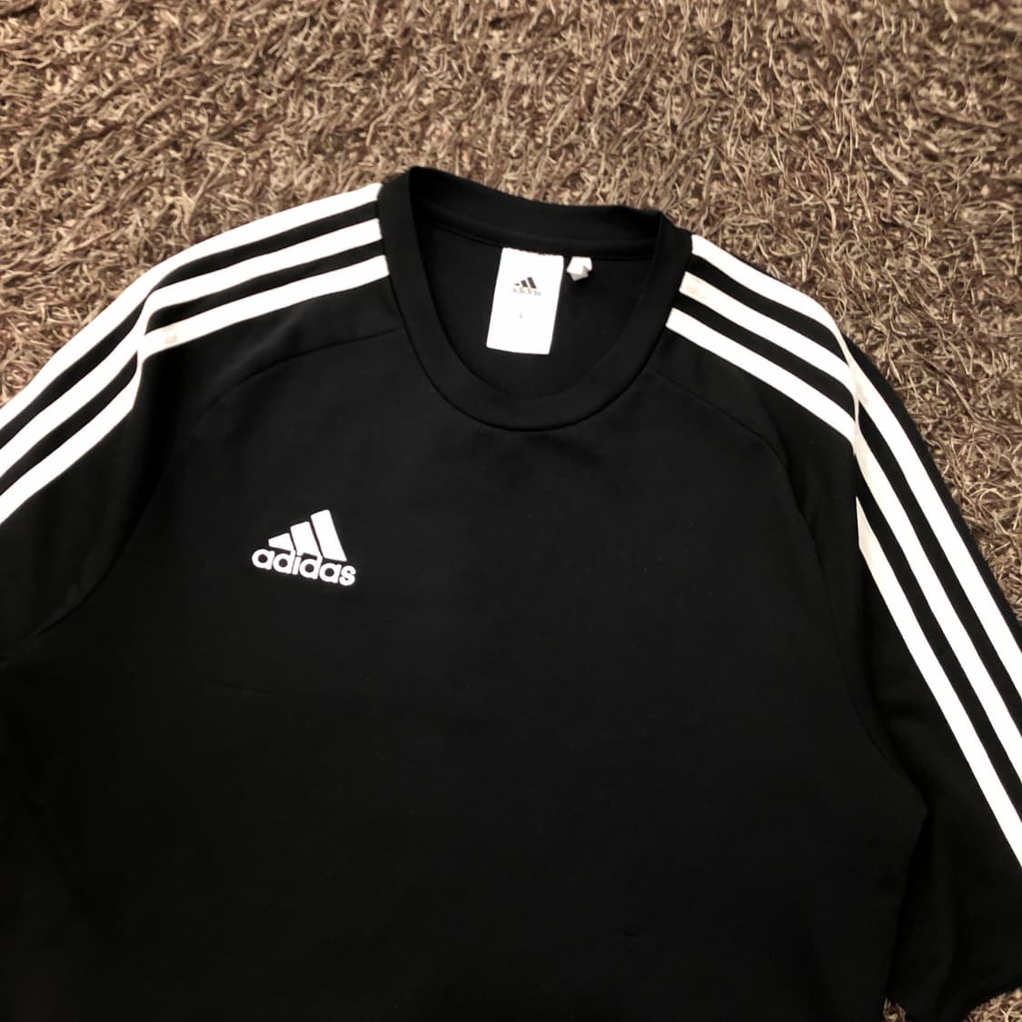 L 아디다스 삼선 기능성 반팔 티셔츠 상품이미지2