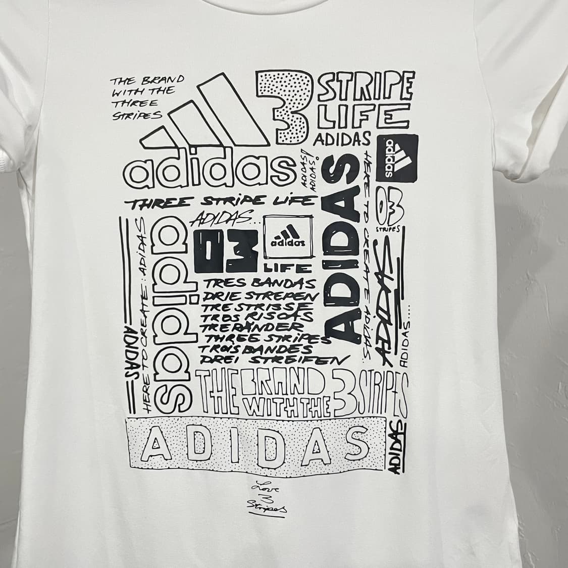 아디다스 프린팅 키치 롤업 티셔츠 상품이미지5