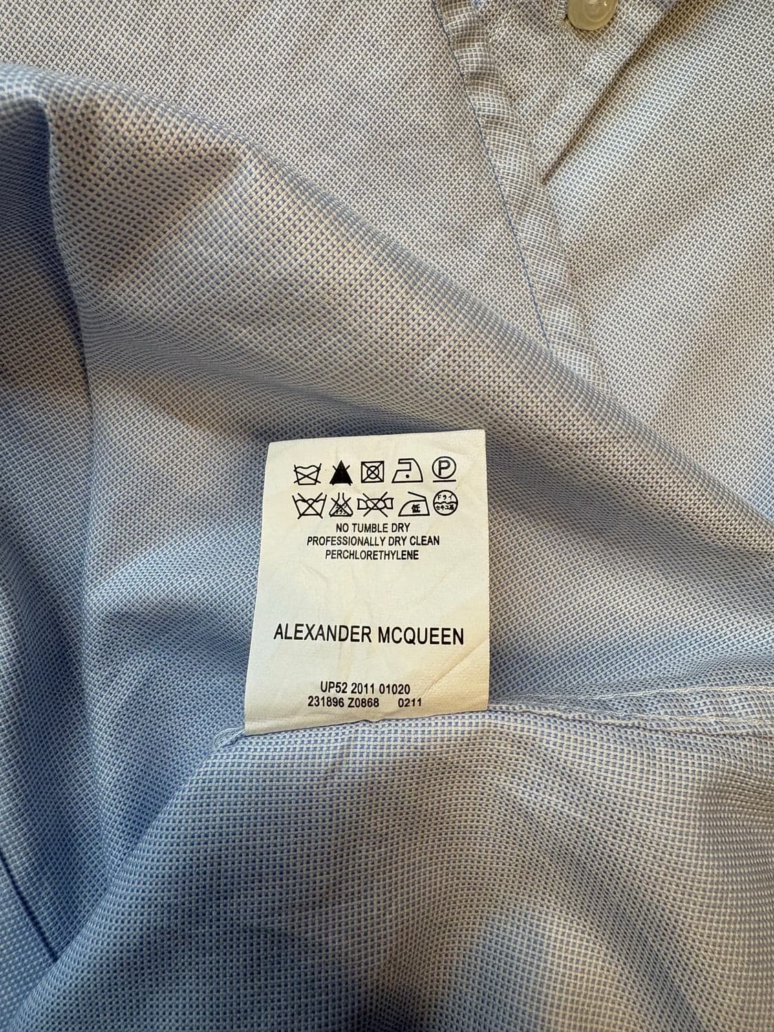 ALEXANDER MCQUEEN Light BLUE SHIRT 상품이미지9