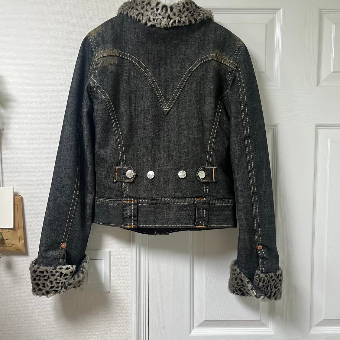 리바이스 레오파드 양털 데님 트러커 자켓 레드탭 상품이미지2