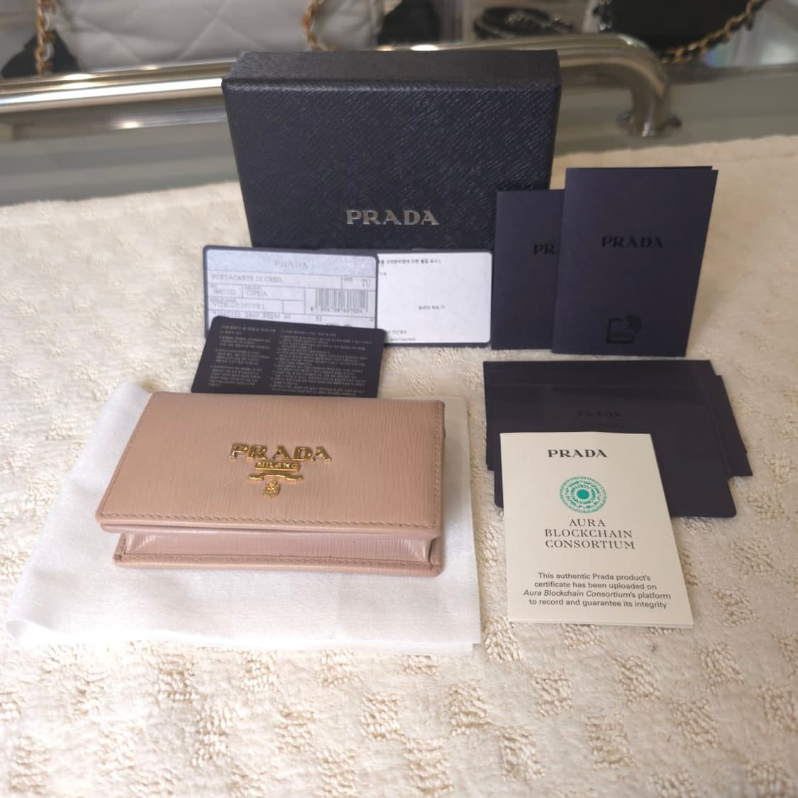 [중고/정품] 프라다 비텔로무브 카드지갑 상품이미지1