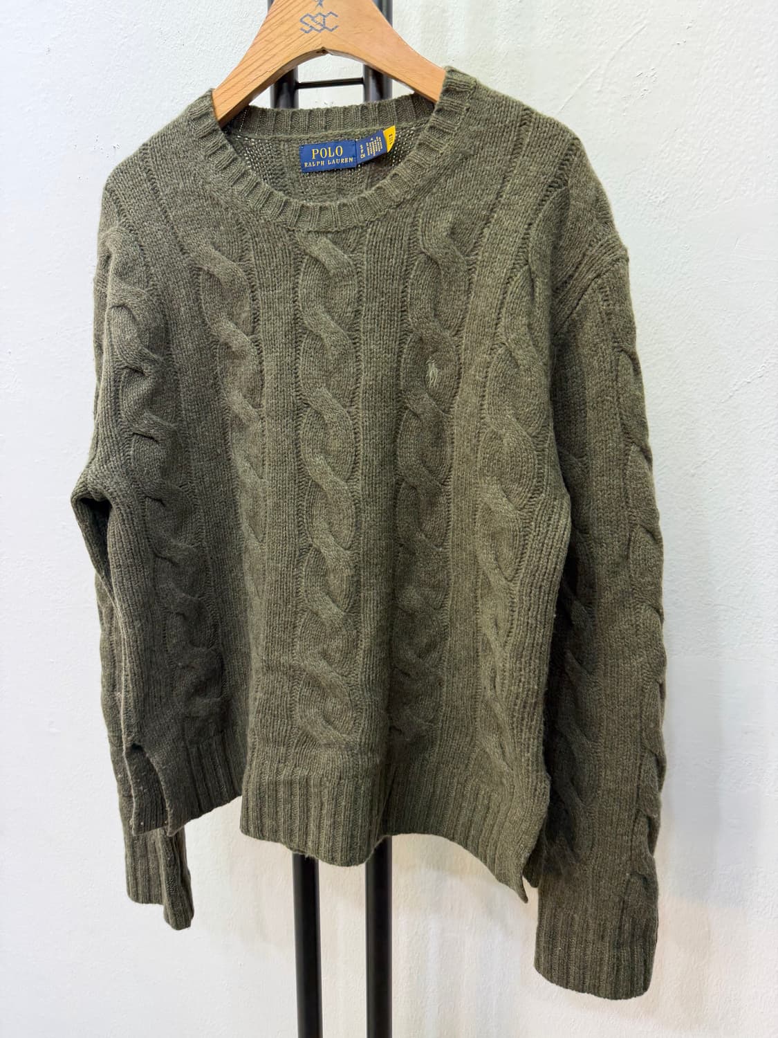 정품) 폴로랄프로렌 신형 여성 케이블 니트 S 상품이미지3