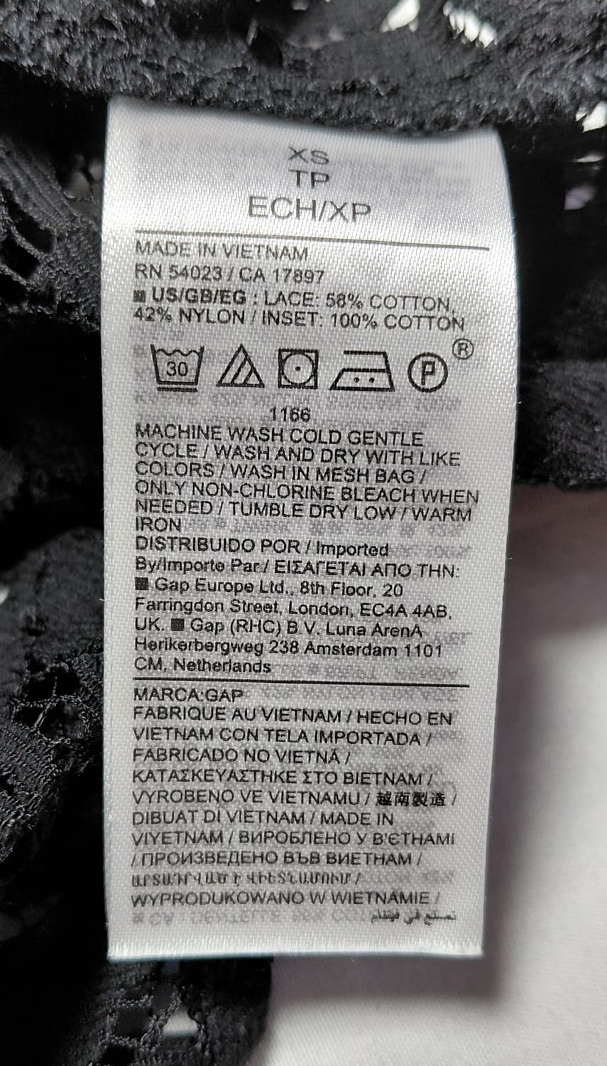 GAP 갭 레이스 믹스 오버사이즈 빅 셔츠 상품이미지7