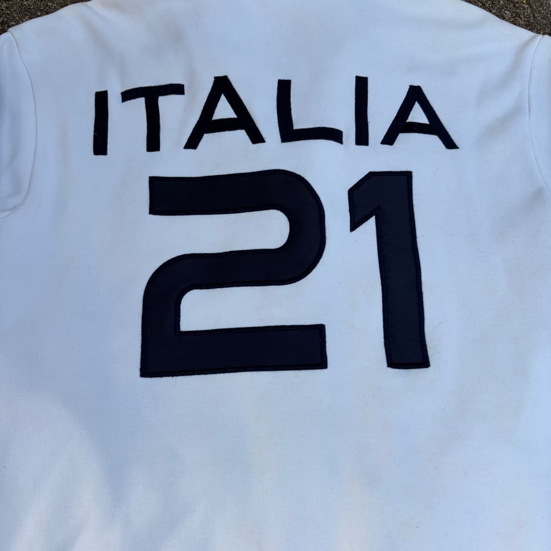 극희귀 폴로 빅포니 이탈리아 화이트 집업 져지 L 상품이미지7