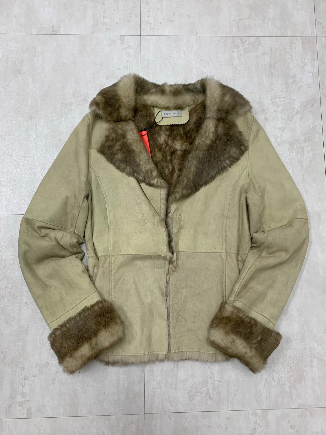 Espritmar 퍼 스웨이드 자켓 상품이미지1