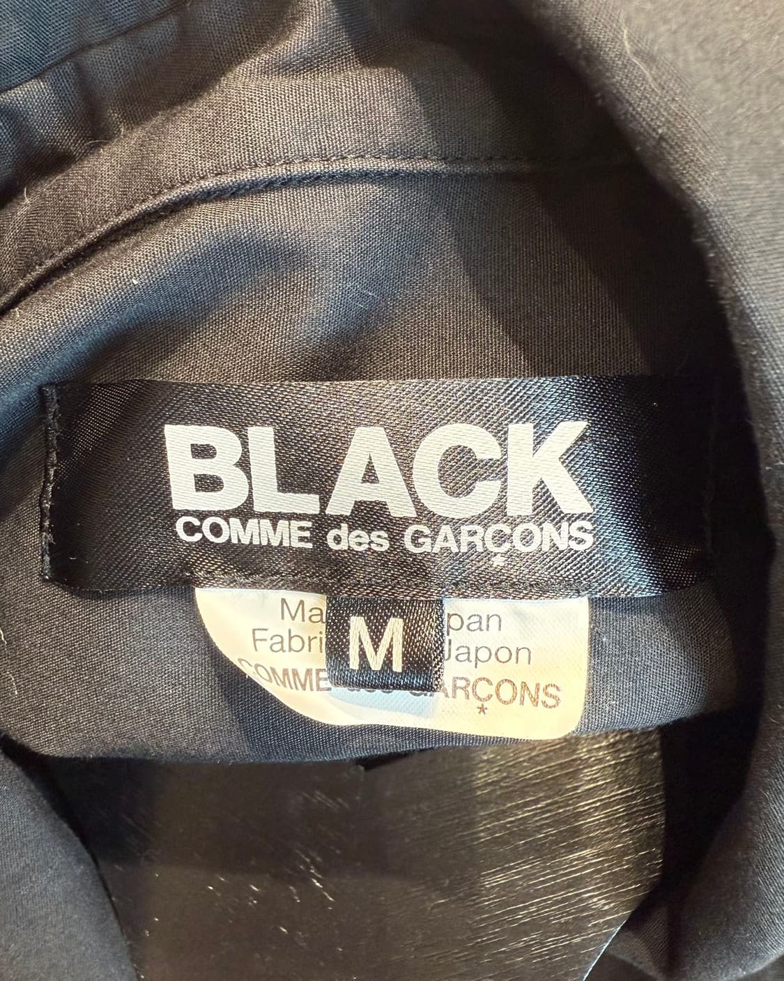 꼼데가르송 블랙 AD2017 핀턱 라운드 셔츠  상품이미지8