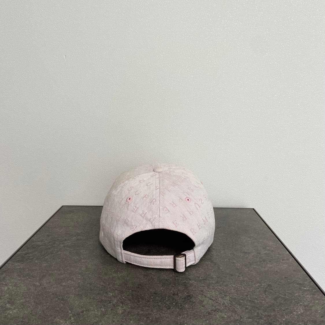 슈프림 자카드 워시드 데님 핑크 볼캡 모자 6패널 캡 상품이미지4