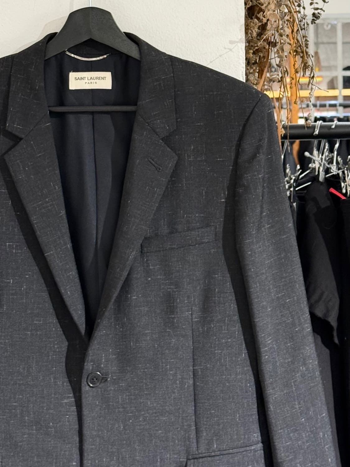 생로랑 차콜 울 블렌드 블레이저 자켓 상품이미지3