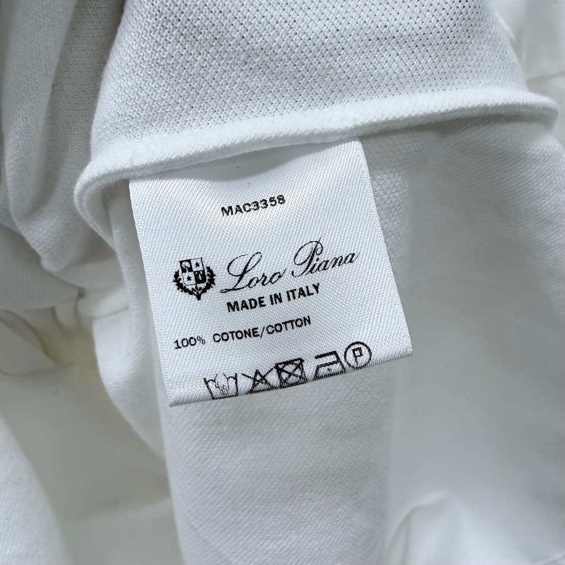 [S+급/2XL] 로로피아나 피에트로 폴로 반팔 카라티 화이트 상품이미지7