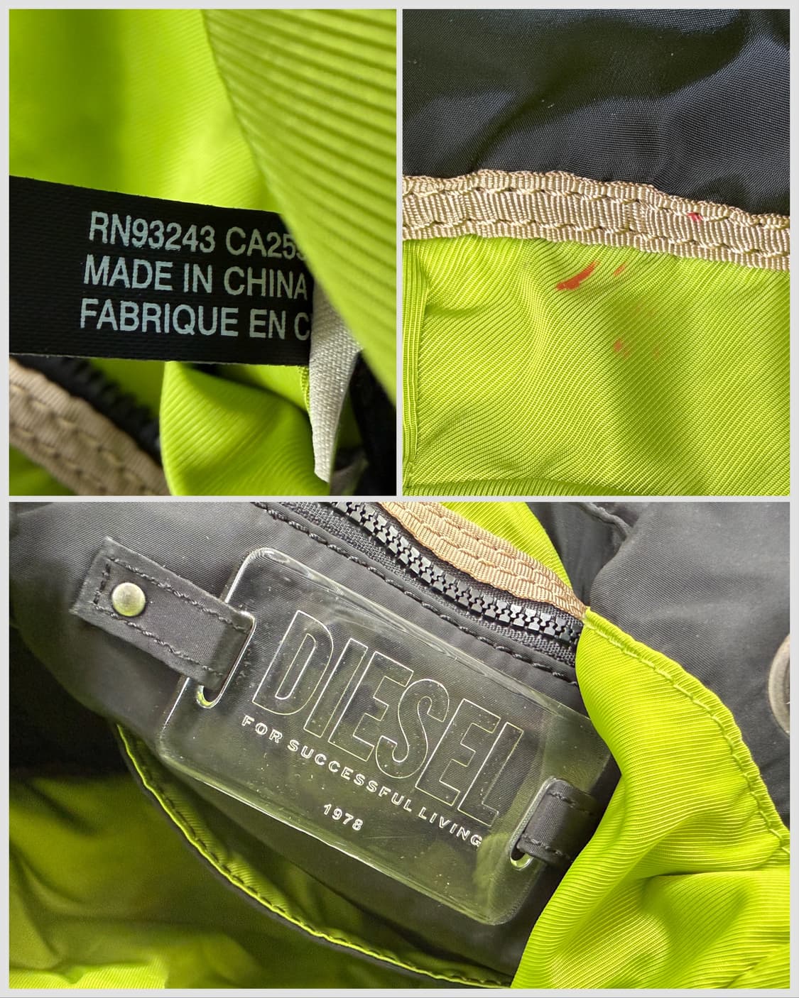 디젤 드로스트링 나일론 멀티 포켓 3-Way 백 상품이미지9