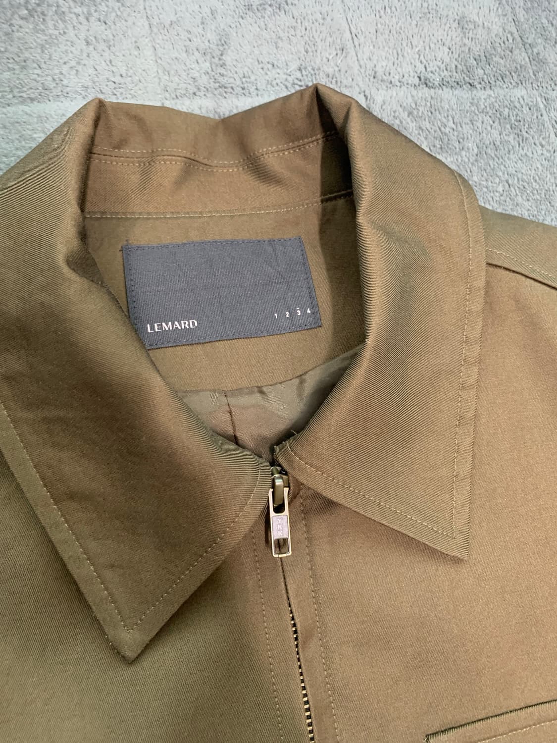 르마드 스탠다드 카라 자켓 브라운 L 상품이미지4