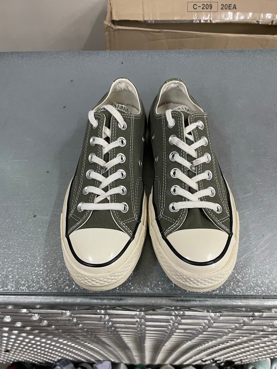 컨버스 척70 로우 빈티지 카키 235 상품이미지5