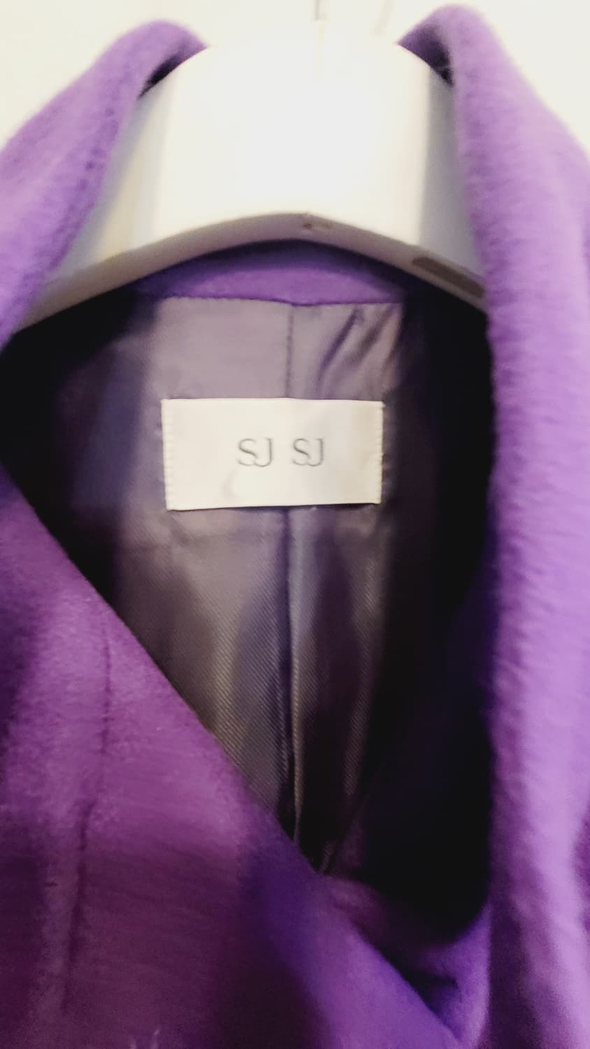 SJSJ 퍼플 핸드메이드 코트 상품이미지2
