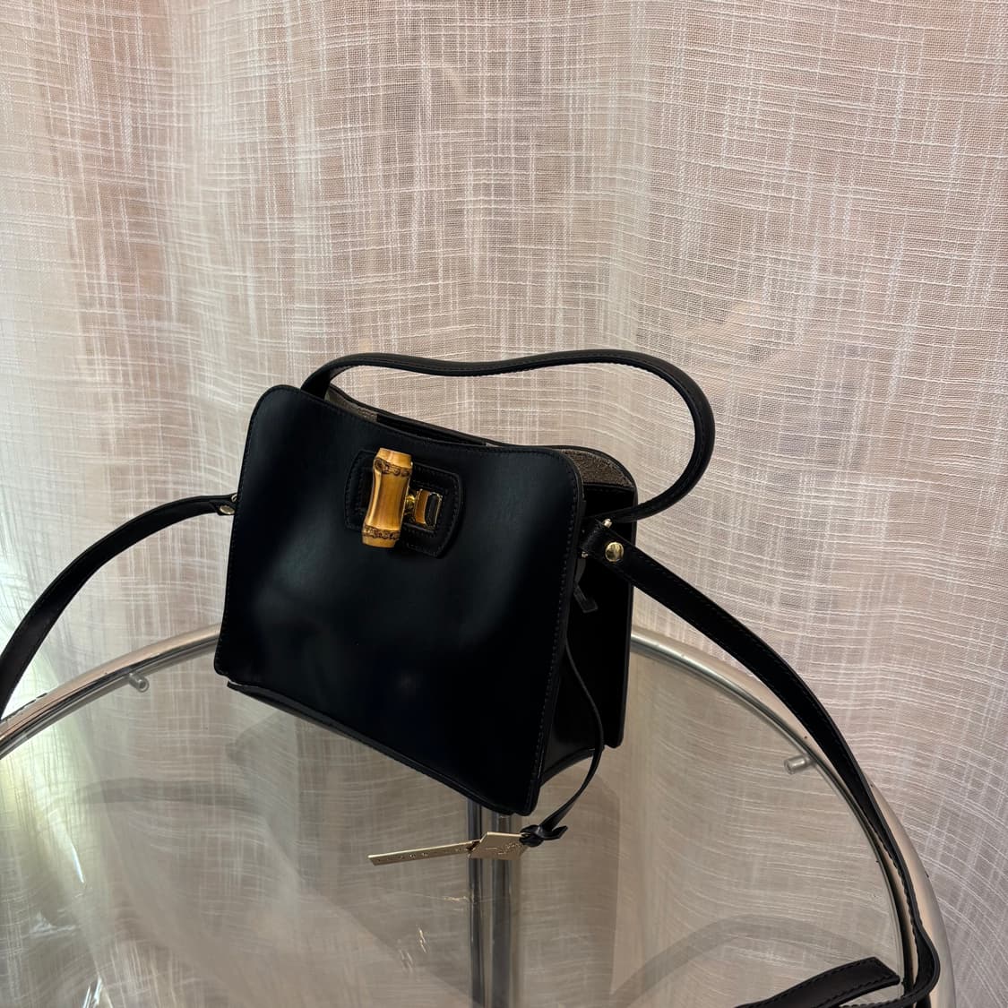 정품 뀌흐앤로즈 뱀부 미니백     상품이미지3