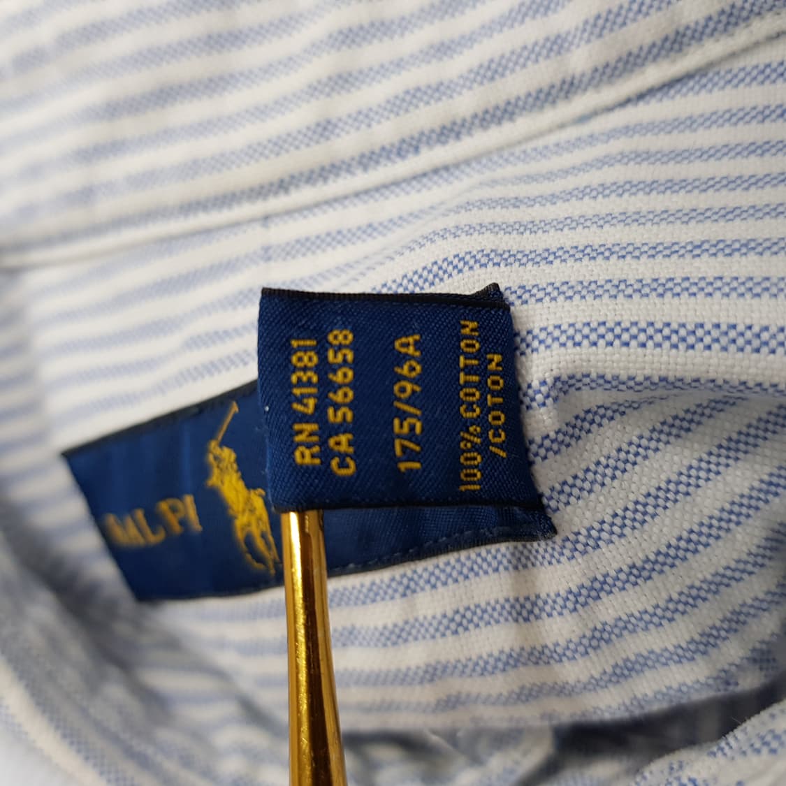 폴로 랄프로렌 옥스퍼드 면소재 셔츠 M사이즈 상품이미지6