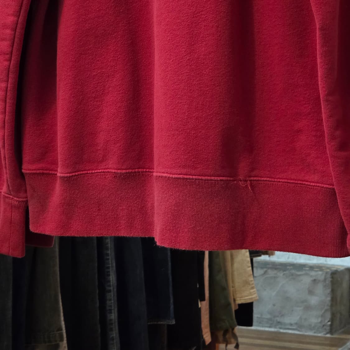 GAP 레드 빅로고 자수 후드집업 상품이미지7