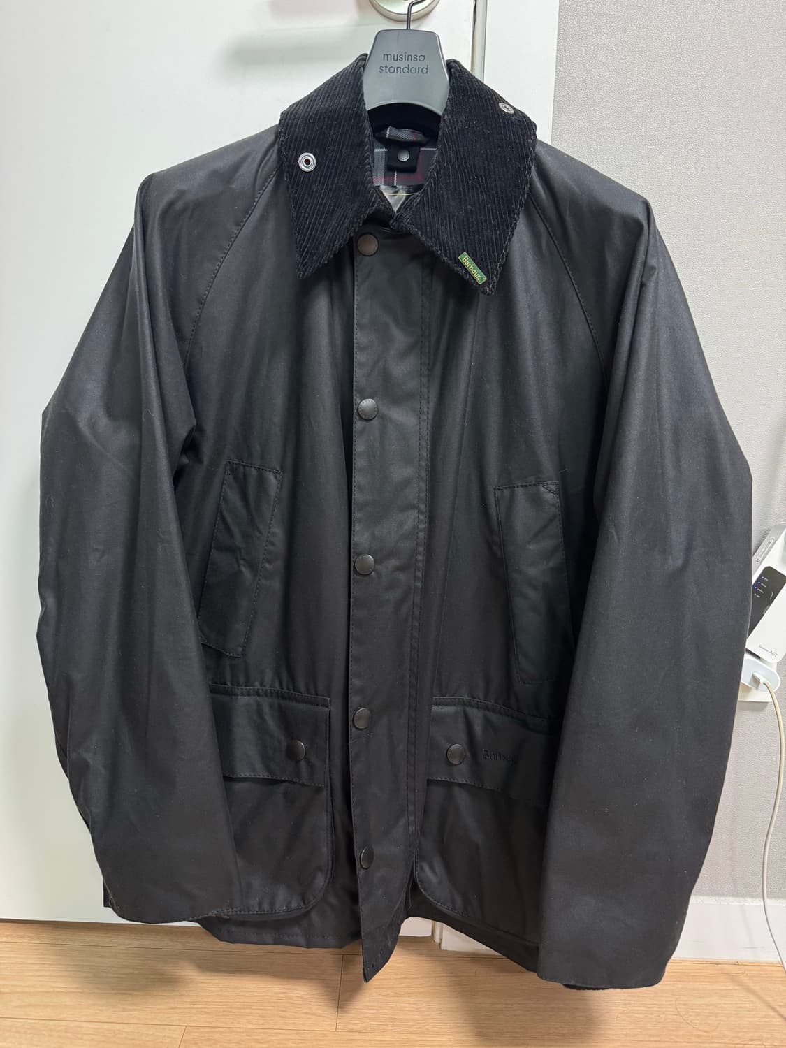 바버 비데일 왁스자켓 블랙 38 상품이미지1