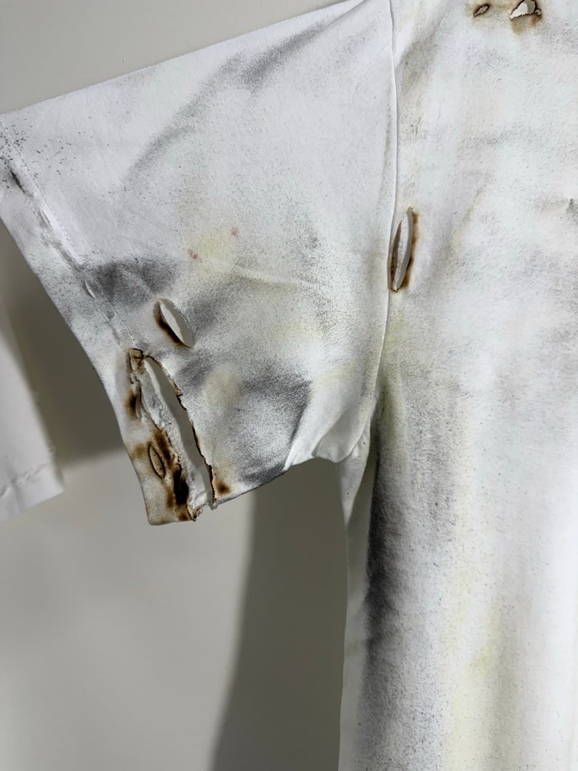 빈티지 너바나 레터링 프린팅 데미지 반팔  상품이미지4