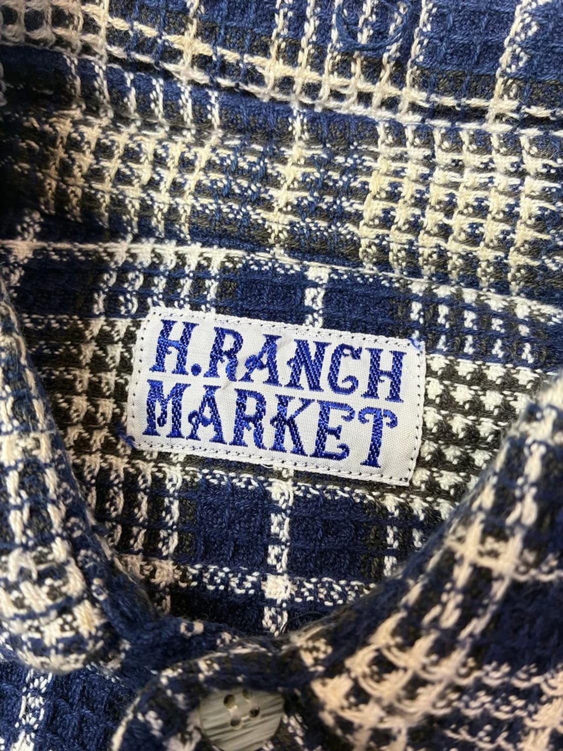 H RANCH MARKET 00s 재팬 트위드 셔츠 PN5307 상품이미지4