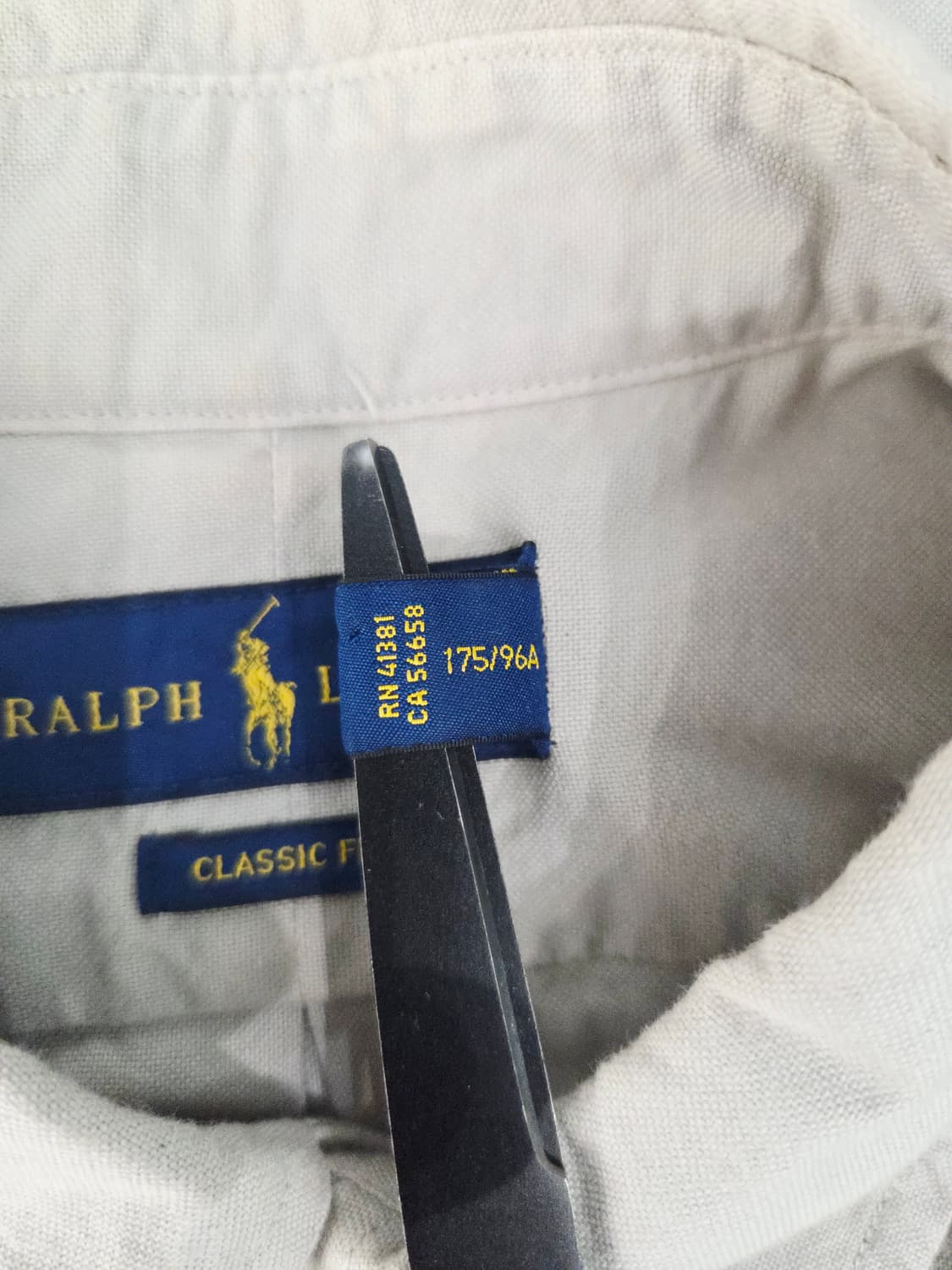 폴로 랄프로렌 클래식핏 긴팔 셔츠 베이지그레이 상품이미지8