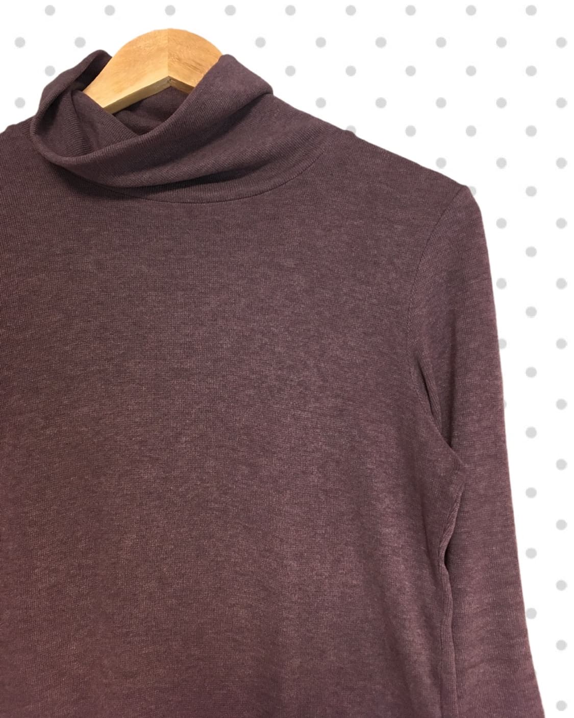 vintage soft turtle neck dusty purple 상품이미지6