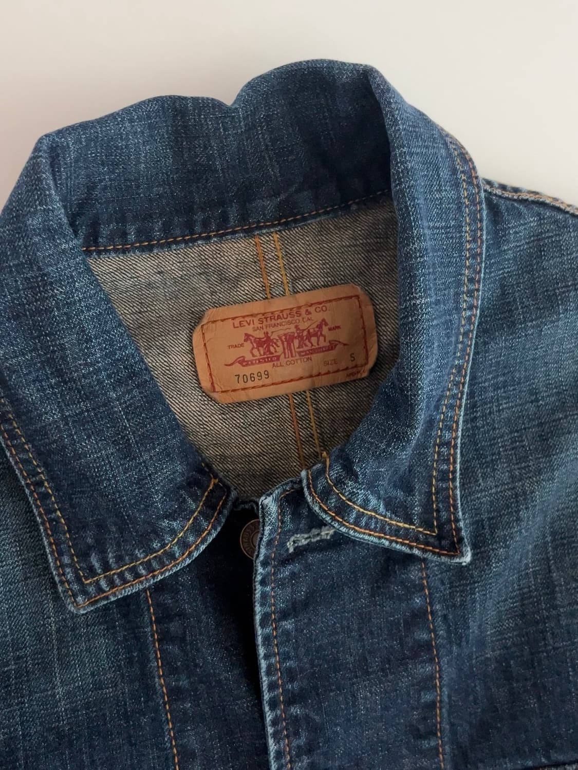 리바이스 70699 레드탭 데님 워크자켓 S 상품이미지3